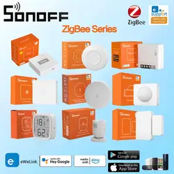 SONOFF serii Zigbee3.0 czujnik do okien drzwi inteligentny przełącznik bramka bezprzewodowa ZBBridge-P SNZB-01 02 03 04 06 MINIL2 inteligentny dom Alexa