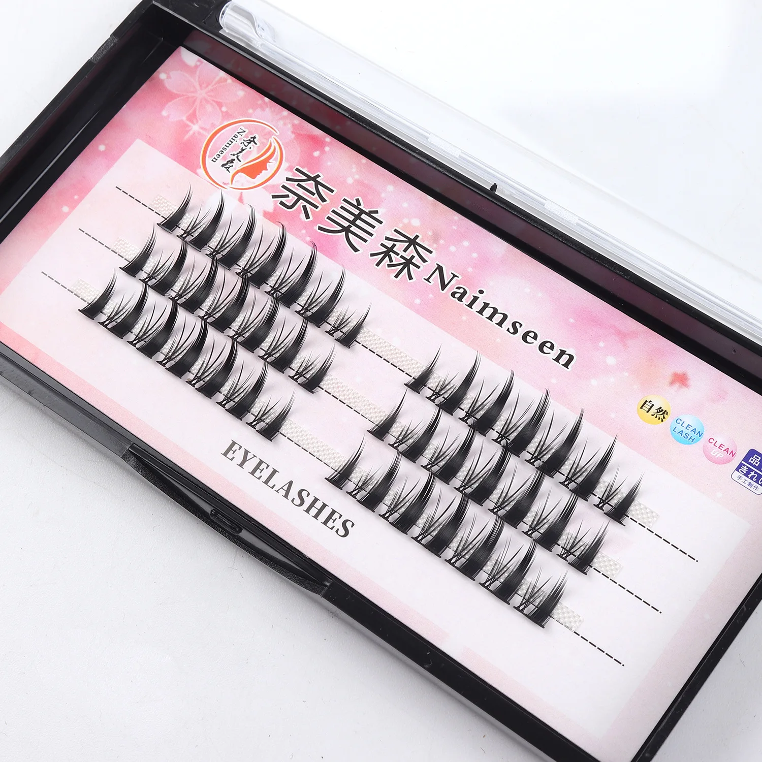 

DIY Eyelash Cluster Vendor Individual Eyelash Extensions Pre Cut Lashes Faux Mink DIY Eyelash Extension Kit