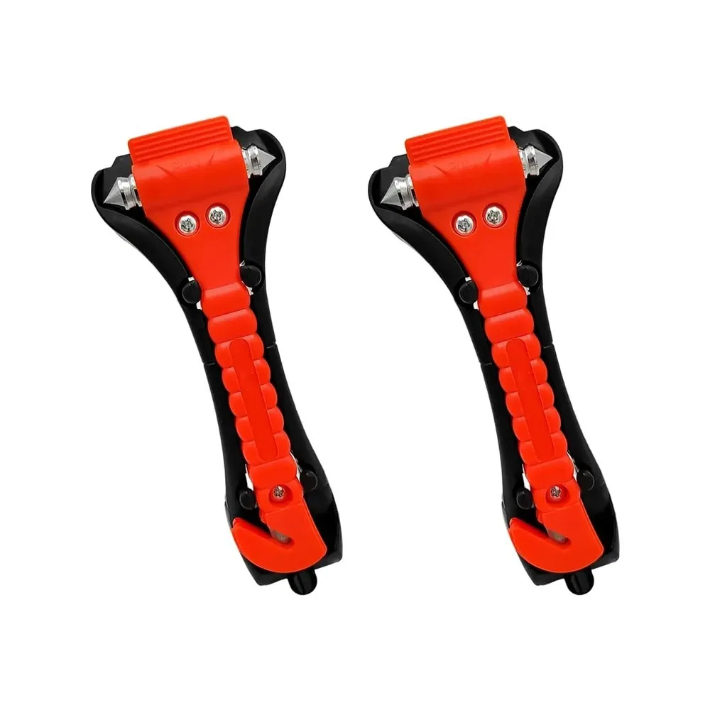 2 in 1 Car Safety Hammer Emergency Escape Tool, Auto Window Glass Breaker & Seat Belt Cutter, Vehicle Safety Accessories