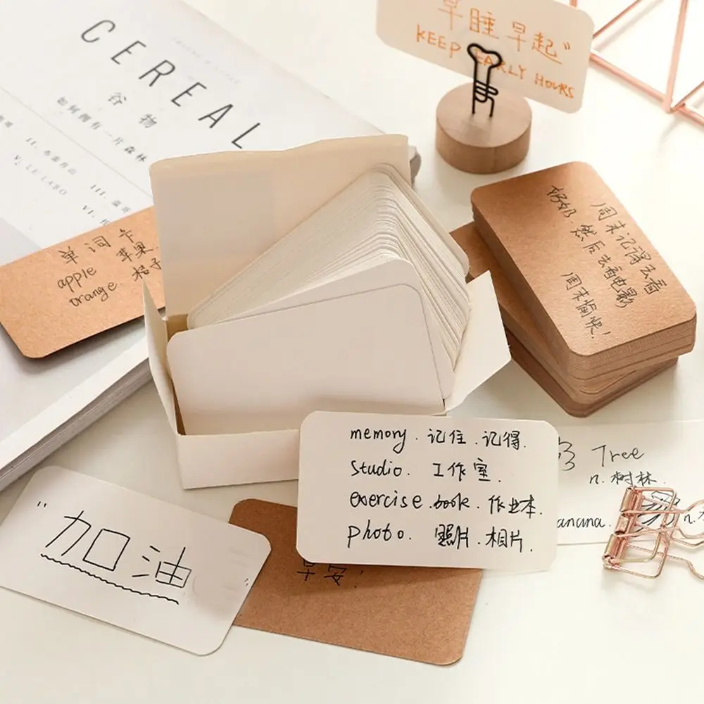 100pcs/box Wedding Party Supplies DIY Business Cards Sketch Graffiti Message Card Postcard Blank Card Greeting Invitation Card