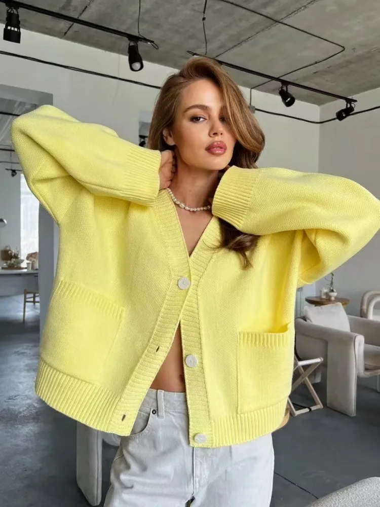 

New Fall And Winter Casual Women's Cardigan,Women's Knitting Sweater,Knitted Top,Cozy Sweaters,Vintage Clothing