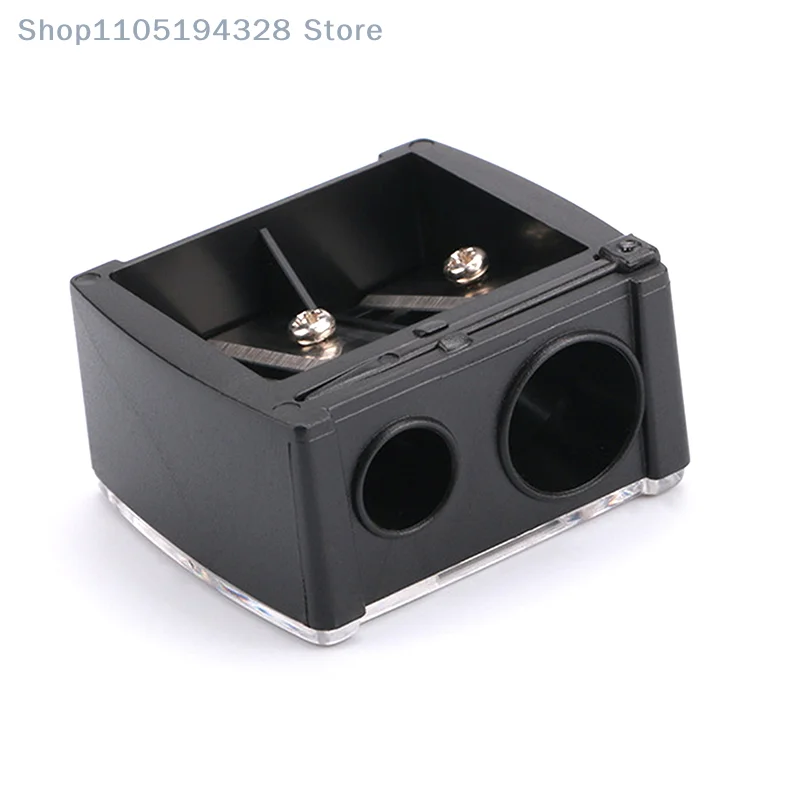 [MP]1 Pc Double Holes Lipstick Pencil Sharpener For Eyebrow Lip Liner Eyeliner Pencil