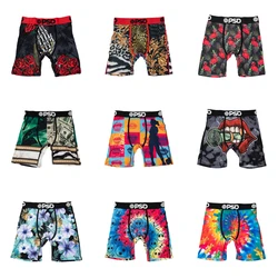 1Pcs Sexy Men Underwear Boxers Men's Panties Lingerie Breathable Printed Male Underpants Plus Size Man Boxer Briefs Mens Trunks