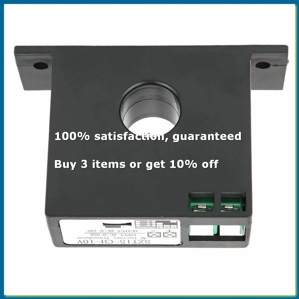 High Accuracy AC Current Transducer Transmitter AC 0-50A to DC 0-10V SZT15-CH-10V Self-Powered Current Mutual Inductor-DTB3