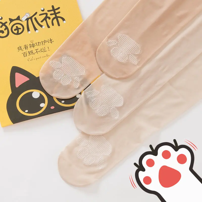 Cat claw socks female summer arbitrary cut anti hook wire pantyhose ultra-thin invisible pineapple socks bare leg magic device