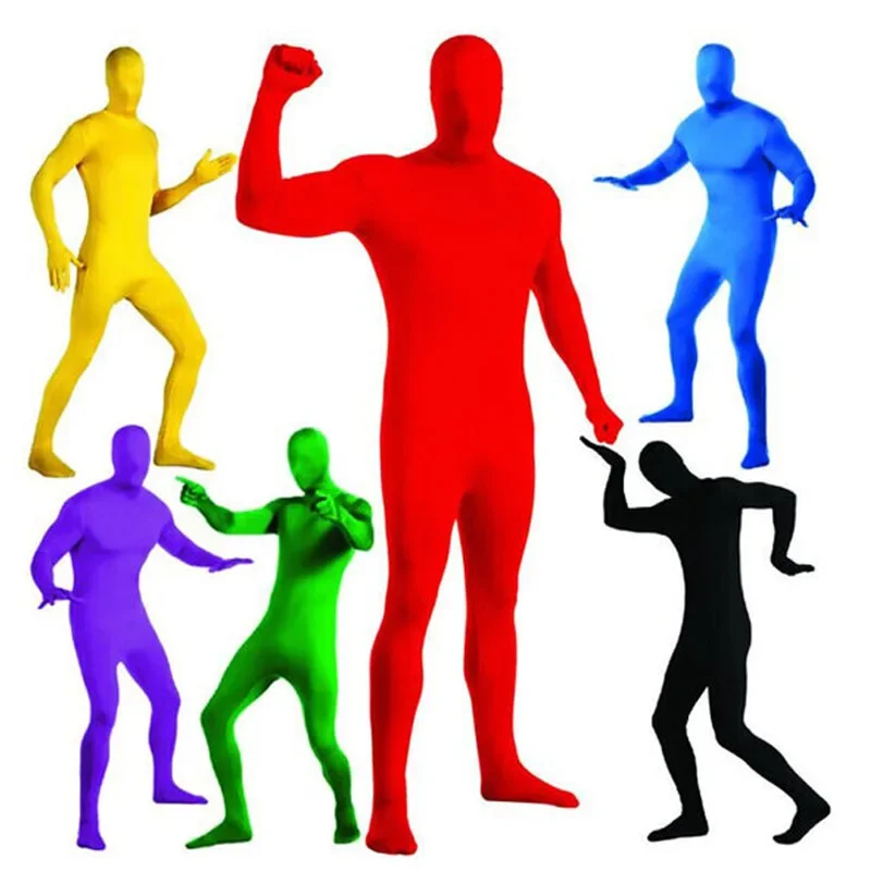 Adult Halloween Cosplay Clothes Invisible Cloak Ninja Nocturnal Jumpsuit Kids Invisibility Skin Tight Full Body Zentai Suit