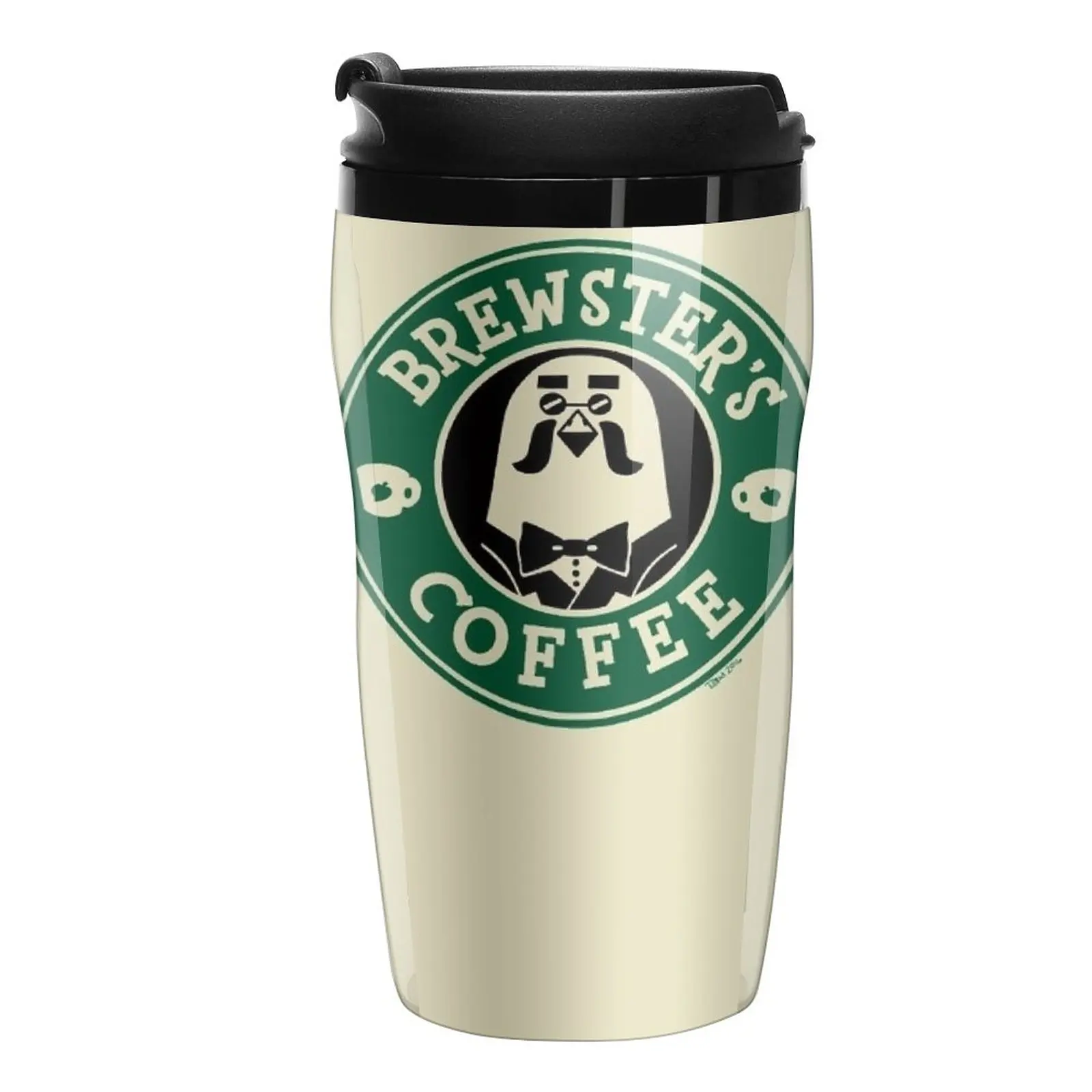 

New Brewster's Coffee Travel Coffee Mug Creative Cups Coffee Cup Espresso Coffee Mug