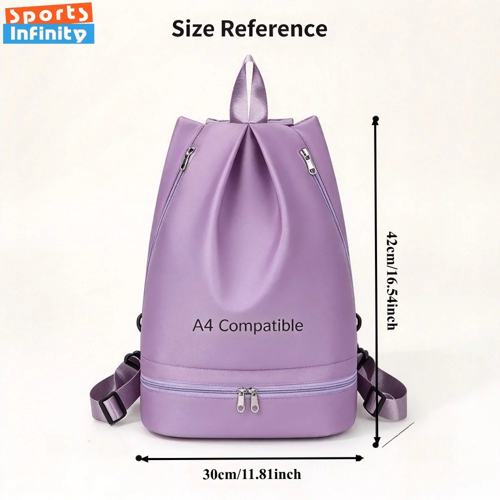 Women's Swim Backpack, Breathable Water Resistant Gym Bag, Outdoor Yoga Storage Pack, Under 20L