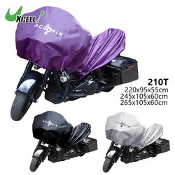 Uxcell M L XL Lightweight Motorcycle Half Cover Universal Outdoor Uv Protector for Most Full Dress Touring Cruiser Motorbike