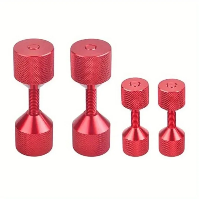 4 Pcs Aluminium Flange Two Hole Pins 1-1/8” Two Hole Alignment Pins & 1-5/8” Detachable Flange Double Hole Pins