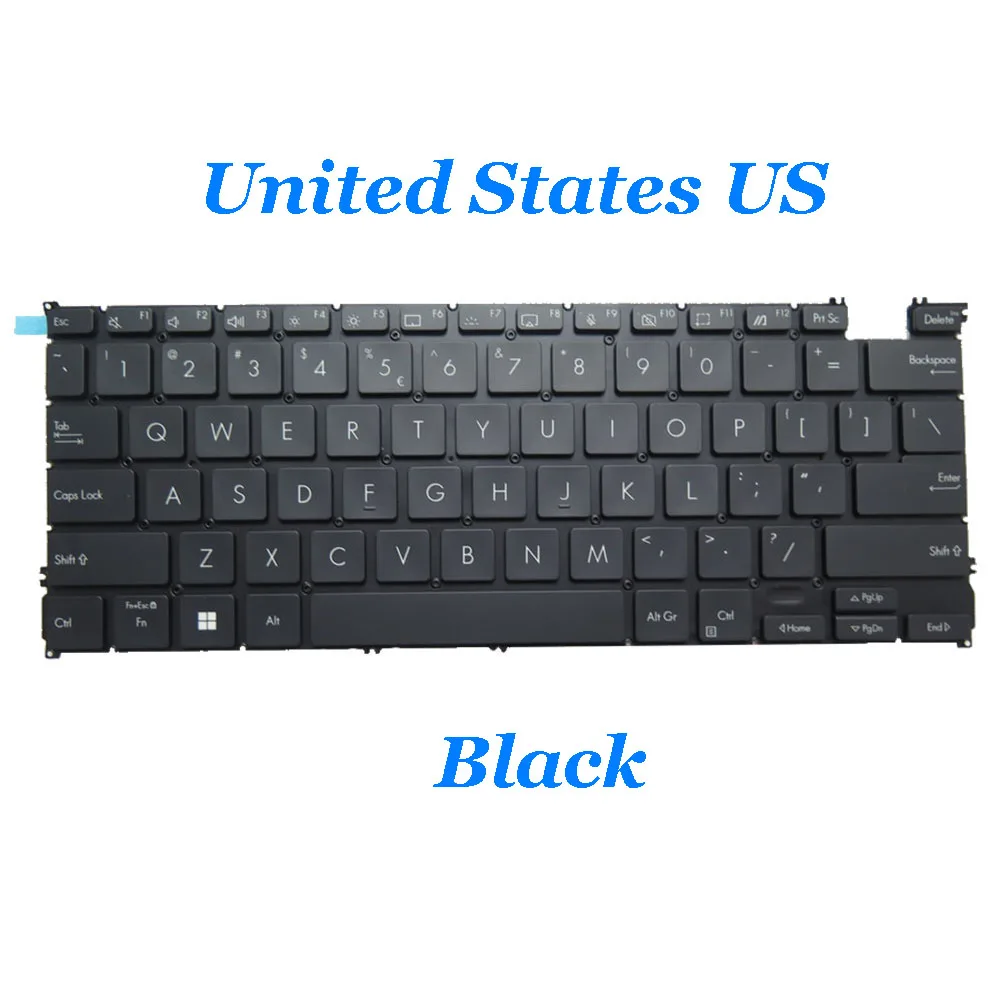 JP\TW\US Laptop Keyboard For Asus Zenbook S 13 Flip OLED UP5302Z UP5302ZA With Backlit Without Frame