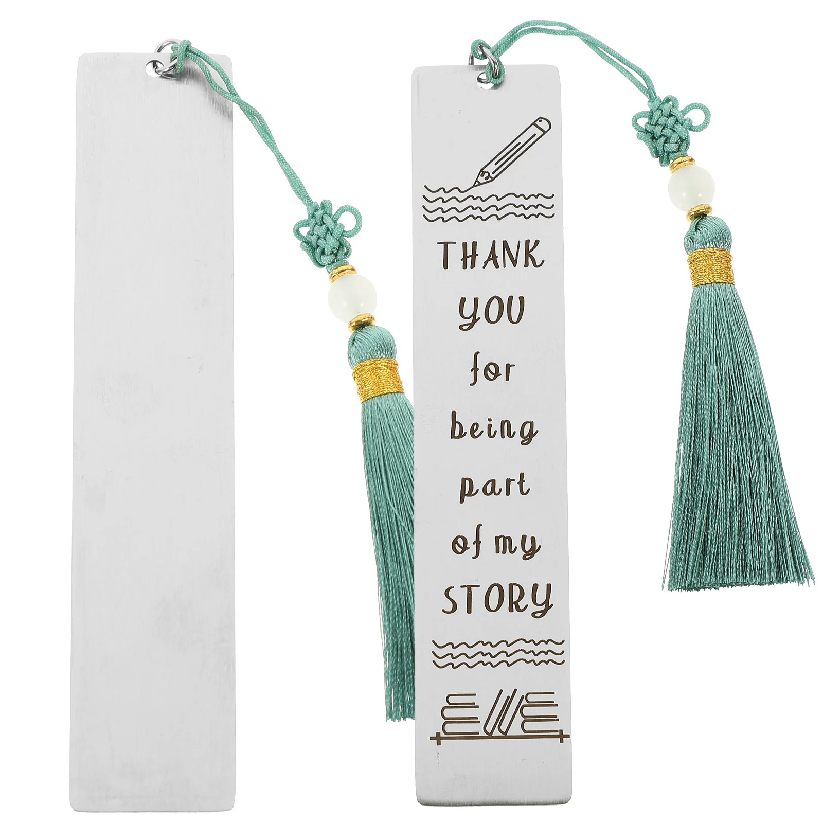 

Practical Stainless Steel Bookmark Bright Color Lightweight Design Ideal for Reading Home Office School Gift