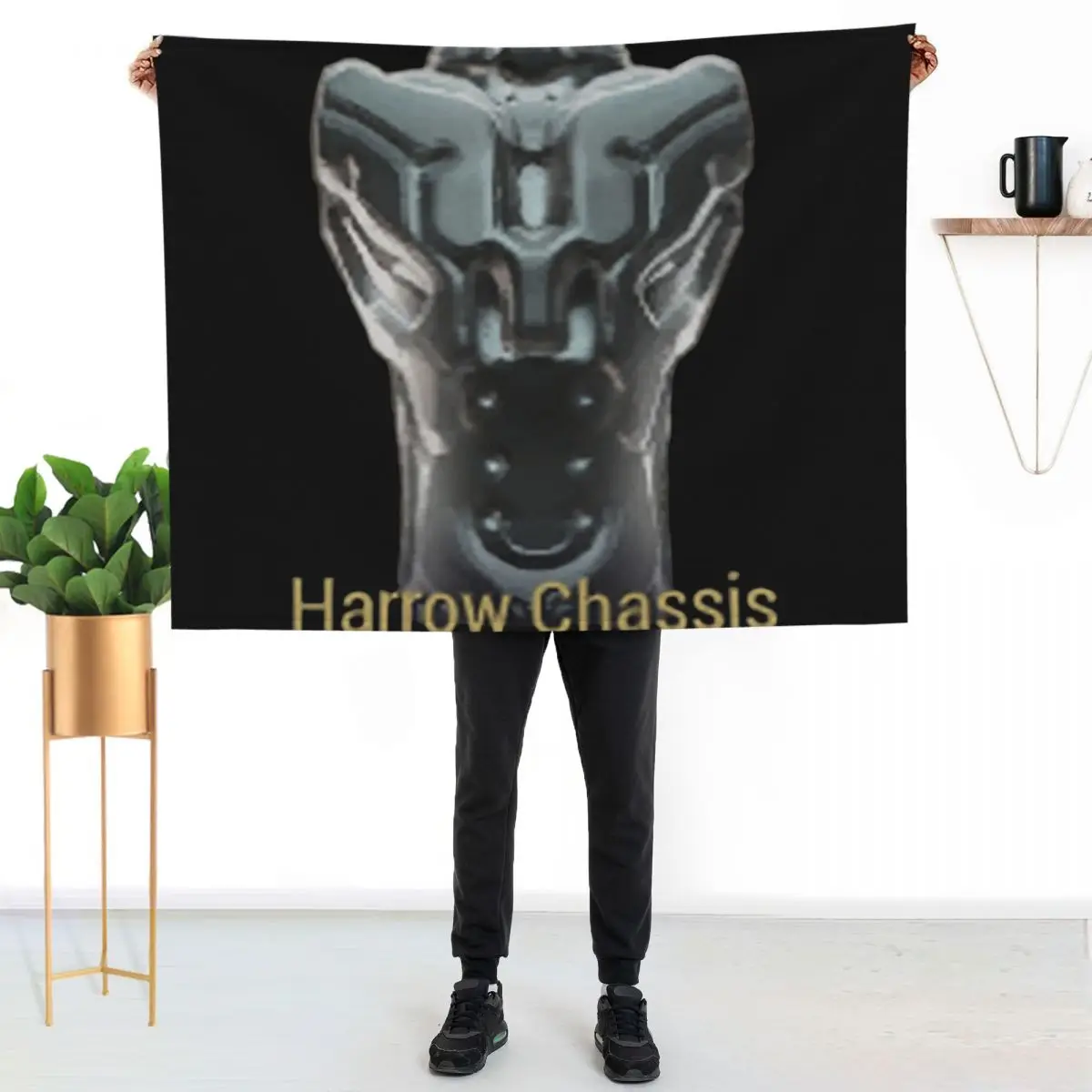 

Harrow Chassis Blueprint Warframe Tennocon Meme Throw Blanket Soft Warm Blanket Gift for Grandparents