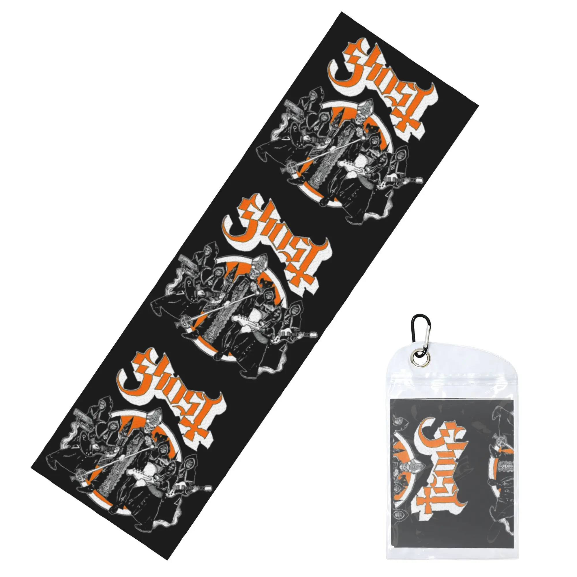 Ghost Halloween Vintage Towel Quick Dry Heavy Metal Rock Band Super Soft  Fitness and Outdoor Activities Towels