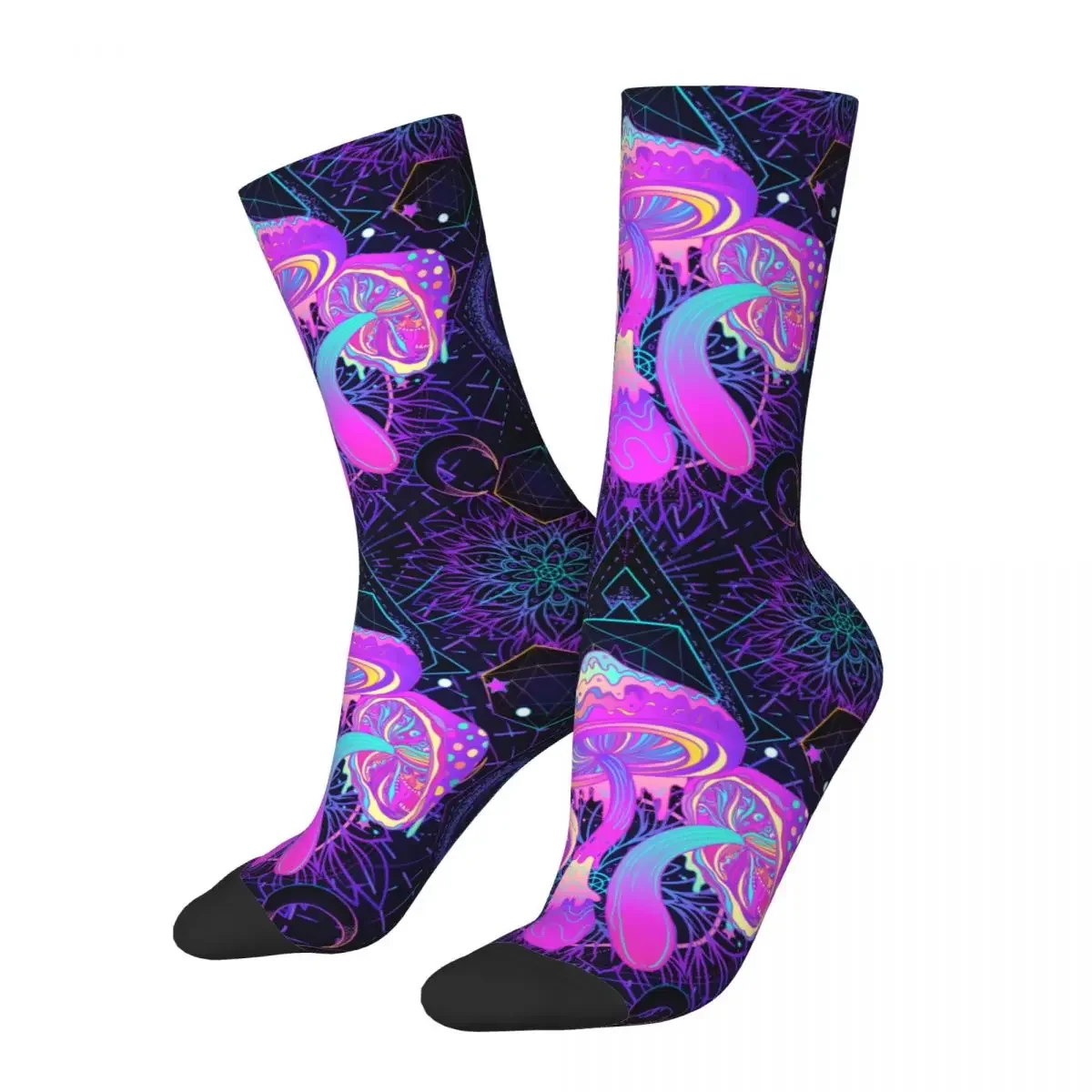 

New Men Socks Harajuku Psychedelic Shrooms Sock Mushroom Abstract Trippy Skateboard Women Socks Spring Summer Autumn Winter