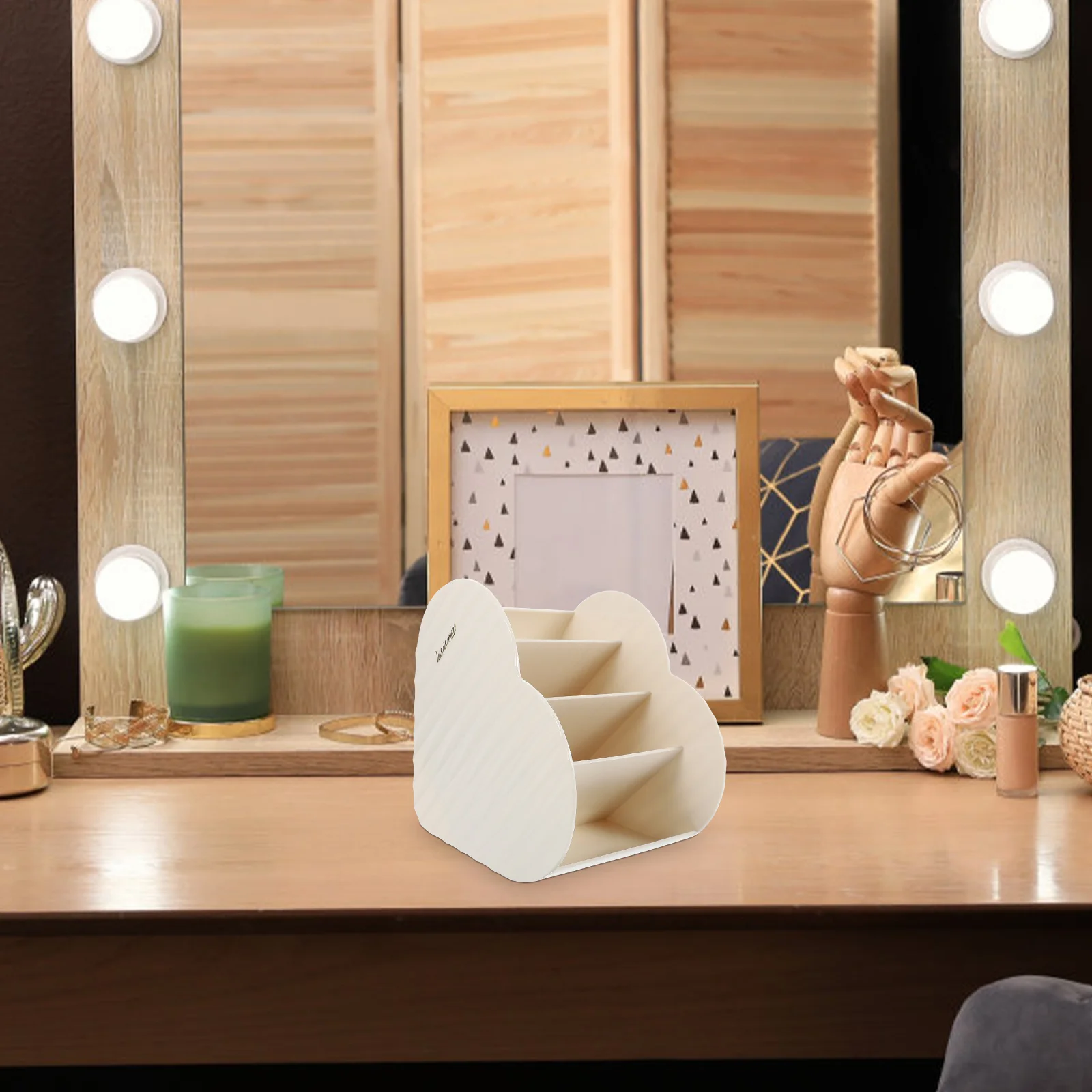 

Makeup Holder Desk Organizer Cute Brush Holders Storage for Brushes Case Desktop Accessories