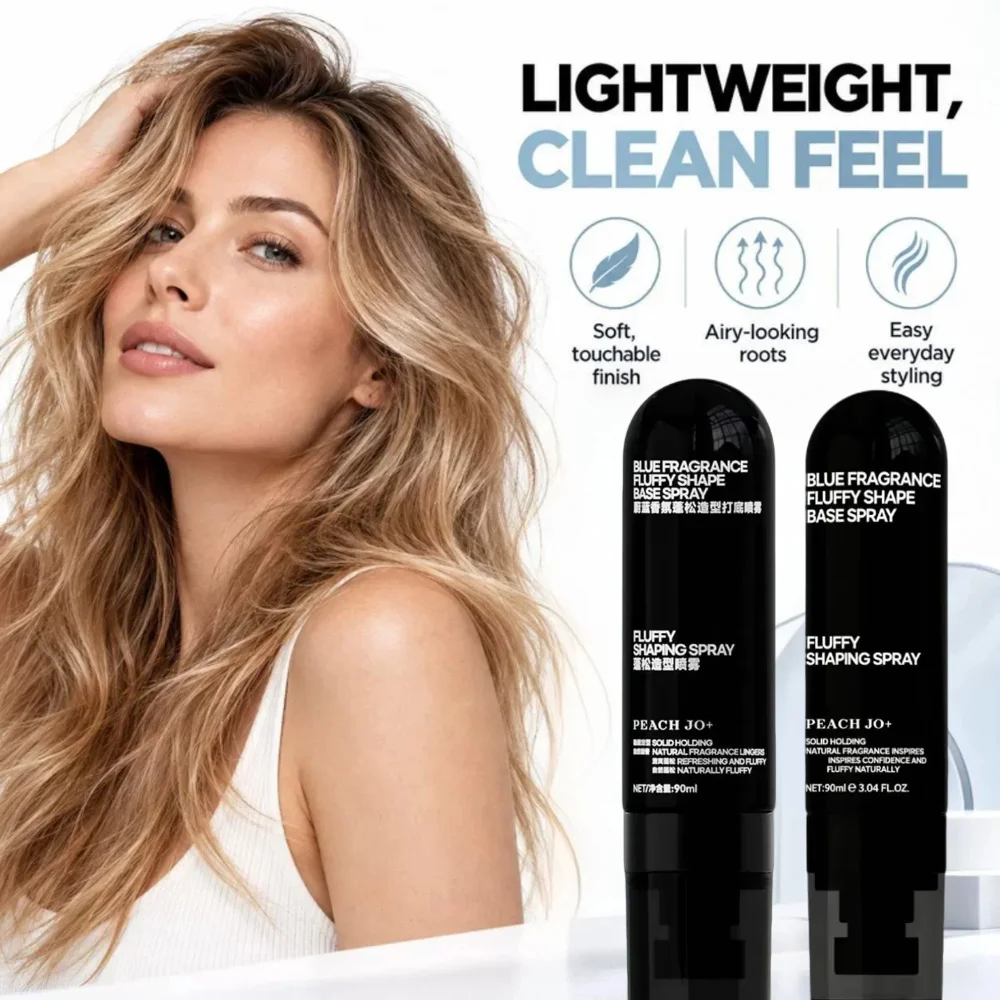 90ml Men Hair Volumizing Spray, Fluffy Shaping Base Spray, Build Instant Hair Volume, Long Lasting Hold, High Crown Hair Styling