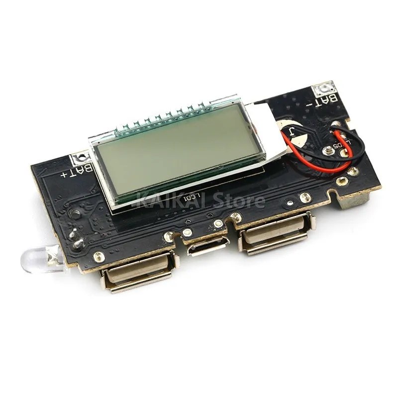 Dual USB 18650 Battery Charger PCB Power Module 5V 1A 2.1A Mobile Power Bank Accessories for Phone DIY LED LCD Module Board