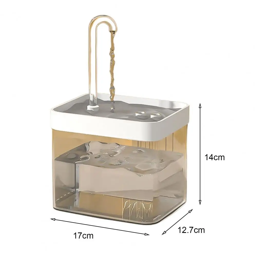 Durable Pet Drinking Fountain Filter Box Easy to Install Detachable Electric Mute Cat Drinker Bowl Water Dispenser