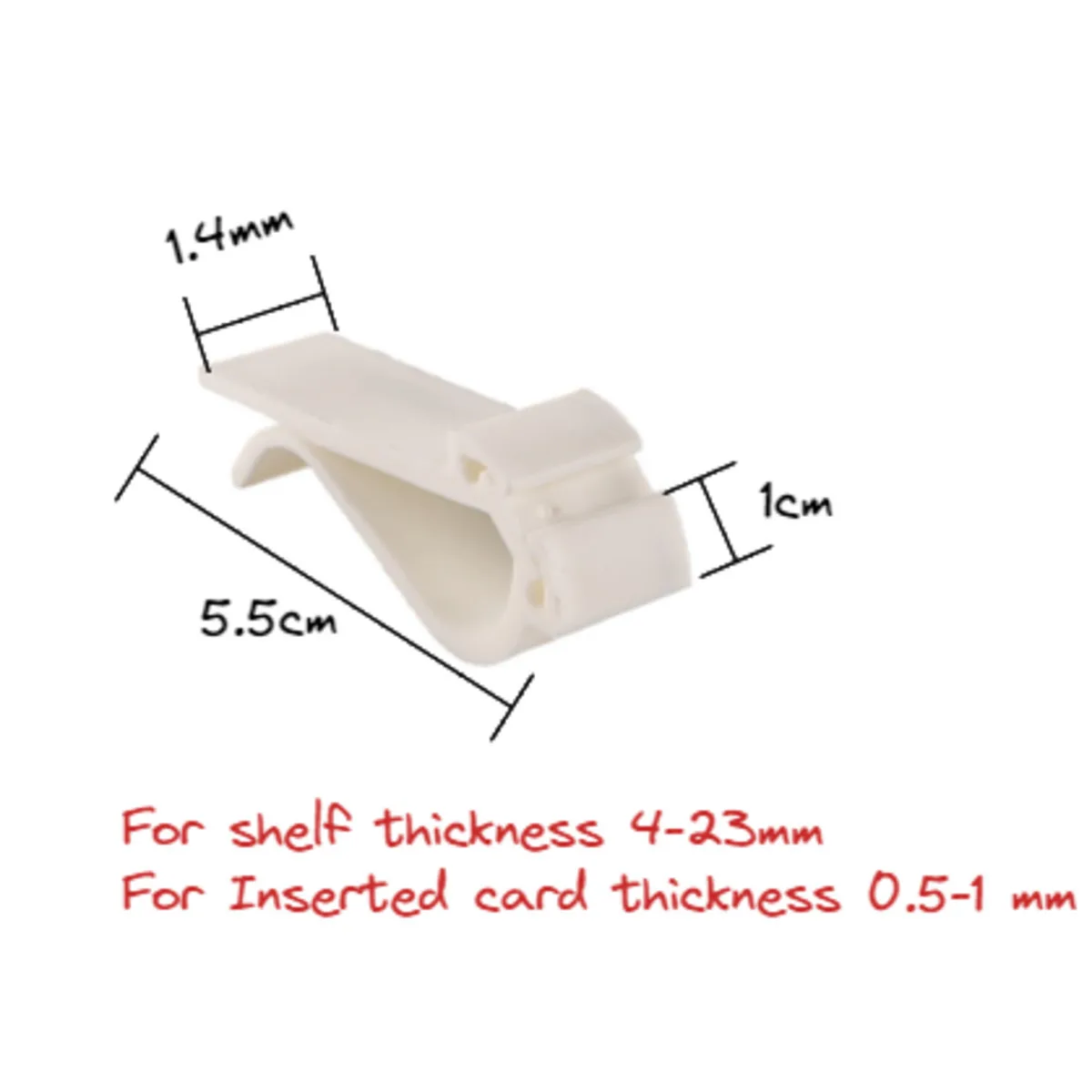 Price Tag Spike Holder para Retailing Store, Merchandise e Informações Price Display, Stand Up Clip