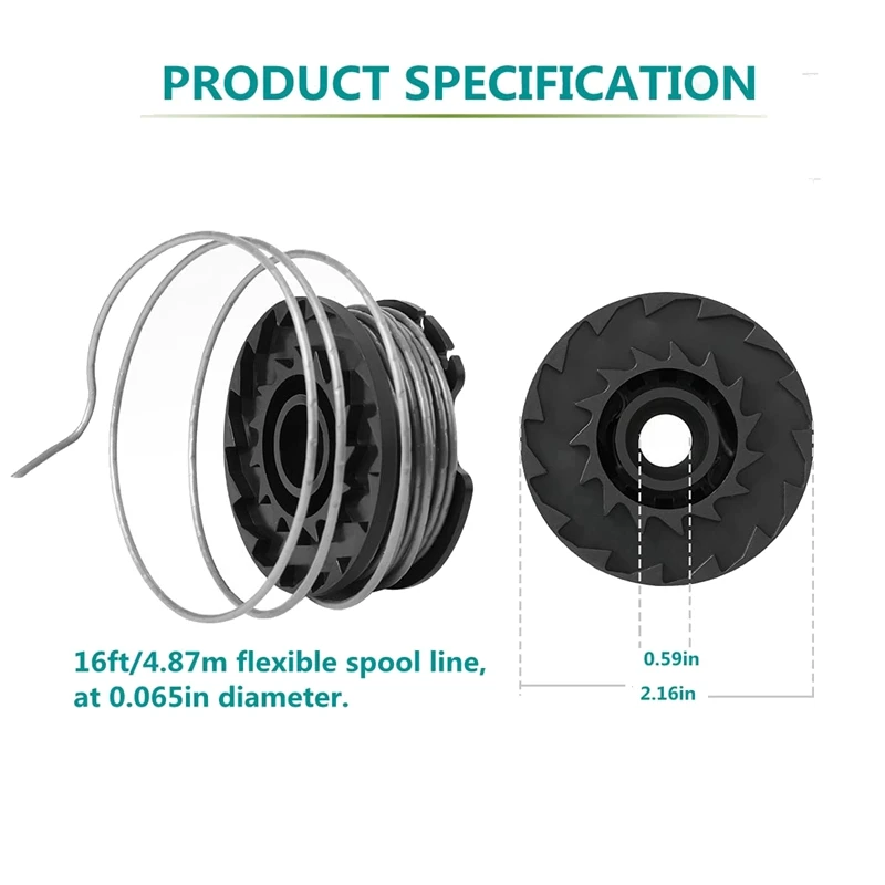 Замена катушки триммера для, 8 шт. катушка триммера для струн, совместимая с беспроводным триммером для травы Art 23 SL