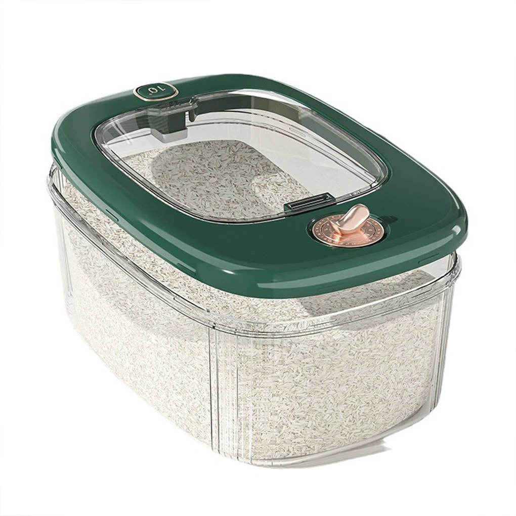 Restaurant Timed Fresh Rice Bucket Easy To Store Doesn T Up Space Transparent Visible Storage Bucket
