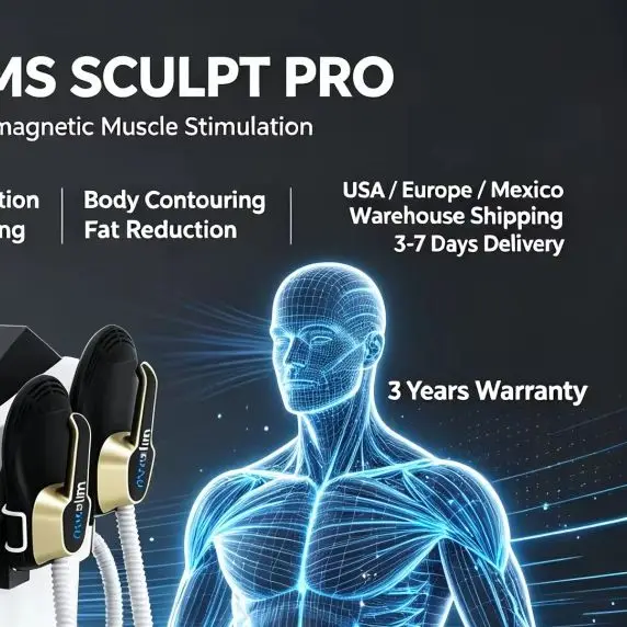 MYOslim Body Sculpt 20T 8500W HI‑EMT System Abdominal Shaping Body Firming Full Body Contouring Beauty Machine