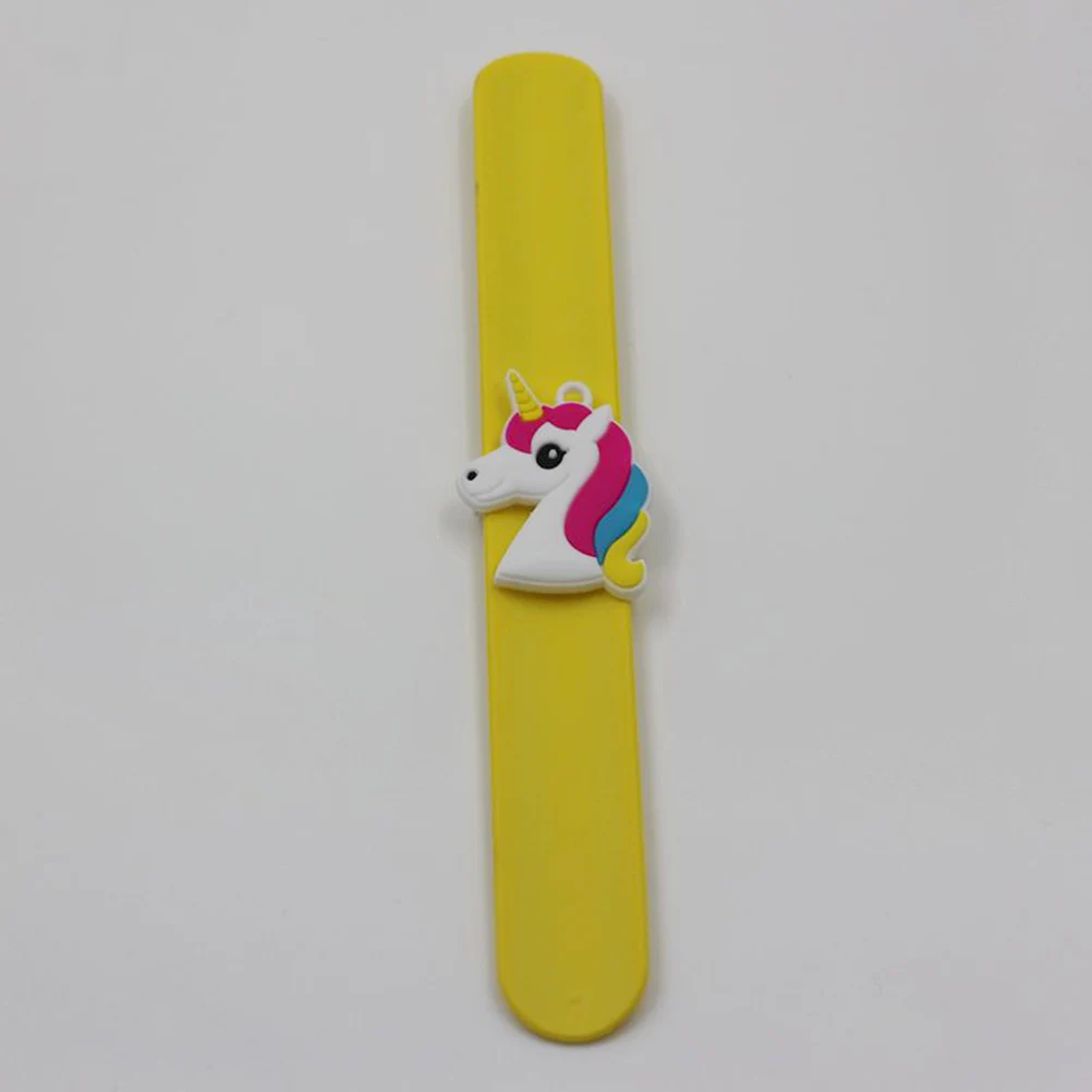 

6 Pcs Bright Colored Slap Bracelets Safe Silicone Wristbands for Birthday Parties