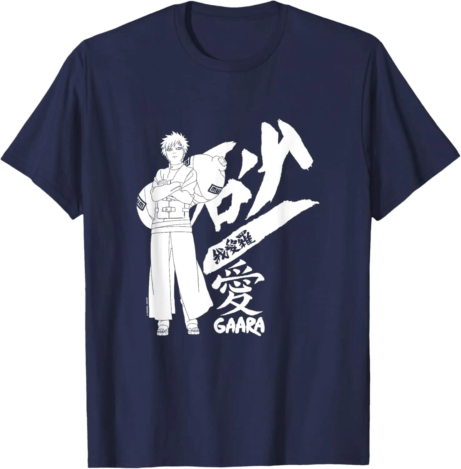 

Оригинальная футболка Miniso X Naruto Shippuden Gaara стоящая с аниме-футболкой Kanji от Unicorn