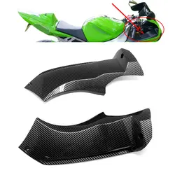 Upper Front Dash Air Intake Cover Carbon Fiber Paint ABS Panels Fairings Frames For Kawasaki Ninja ZX6R ZX 6R 2003 2004 Motor