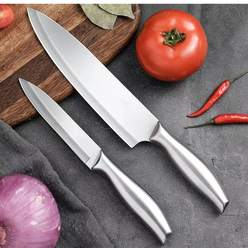 SST Fruit Knife Chef Knife Slicing Knife Household Kitchen Knife All Steel Cleaver Kitchen Knife