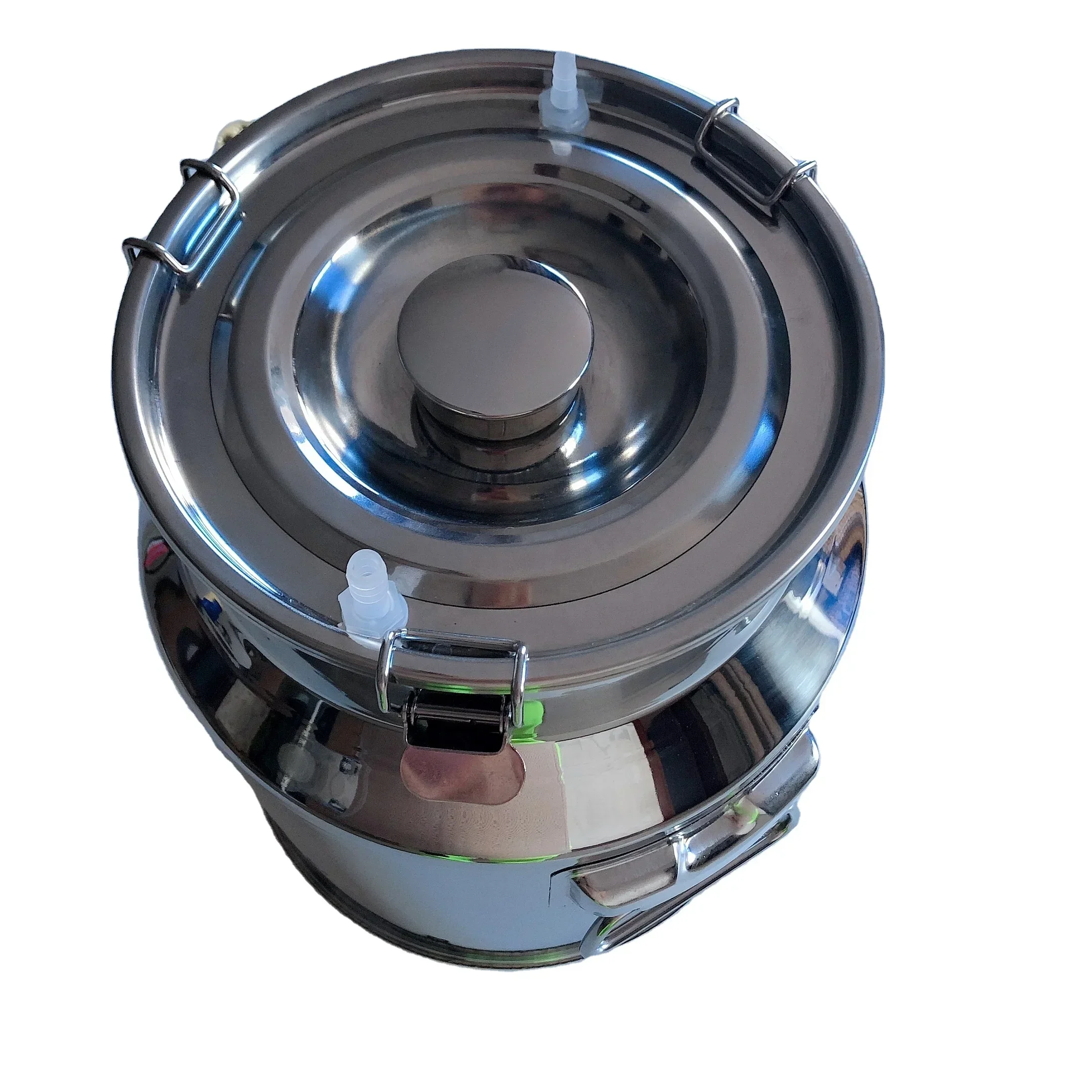 2025/حار بيع 14L دلو من الفولاذ المقاوم للصدأ آلة حلب البقر الصغيرة المحمولة مع بطارية قابلة للشحن ومحول #2