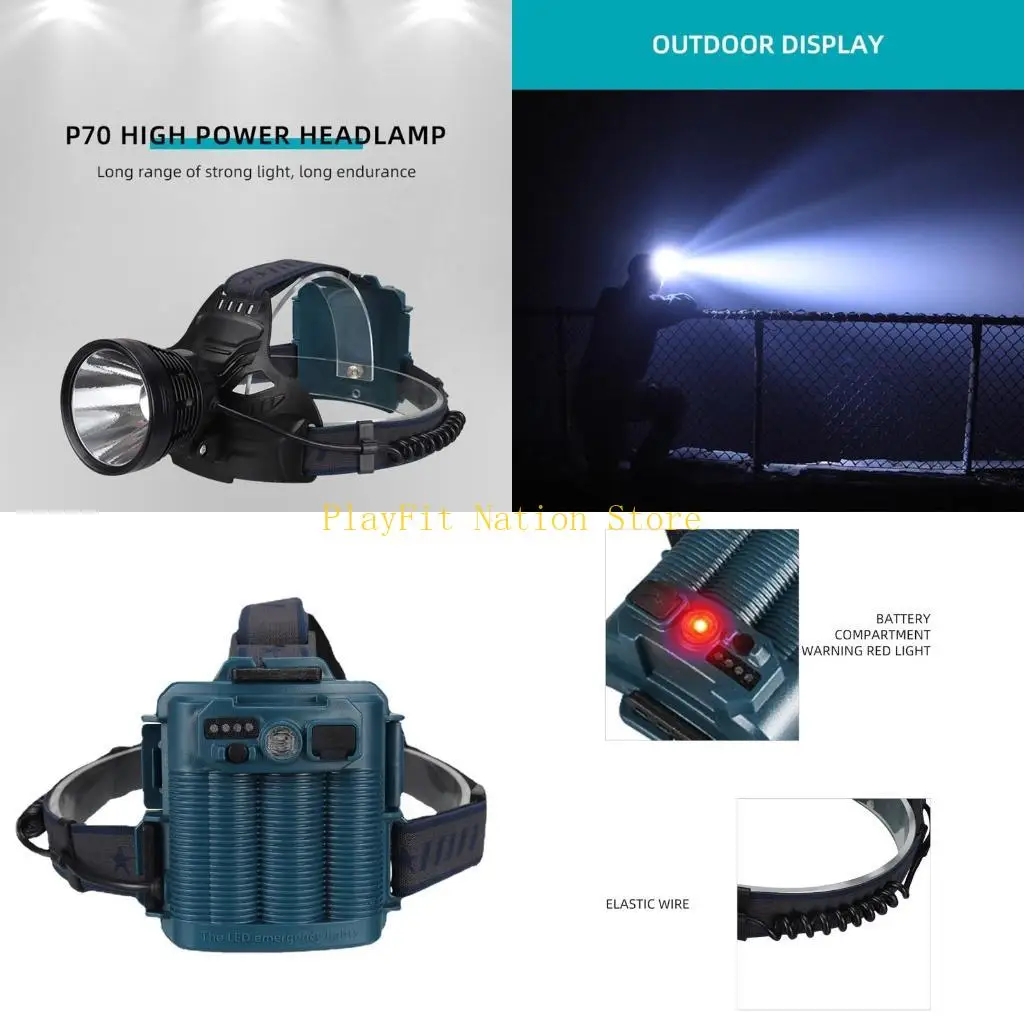 

242F светодиодный налобный фонарь с USB аккумулятором, 10000 люмен, налобный фонарь для взрослых, фонарик с 4 режимами налобные