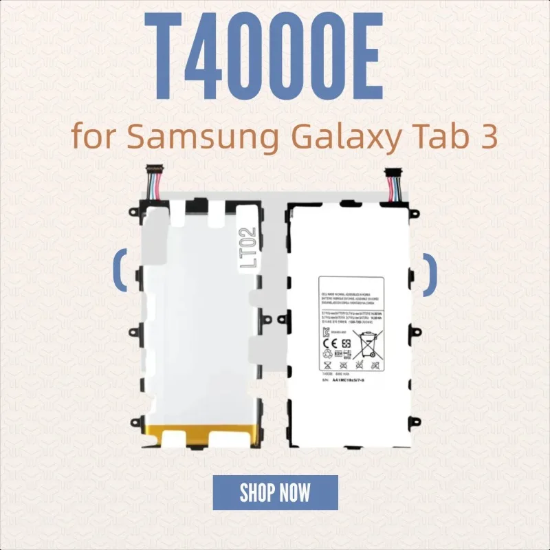 

T4000E 3.8V 4000mAh for Samsung Galaxy Tab 3 7.0 SM-T210 T211 T217A T2105 SM-T210R Laptop Battery