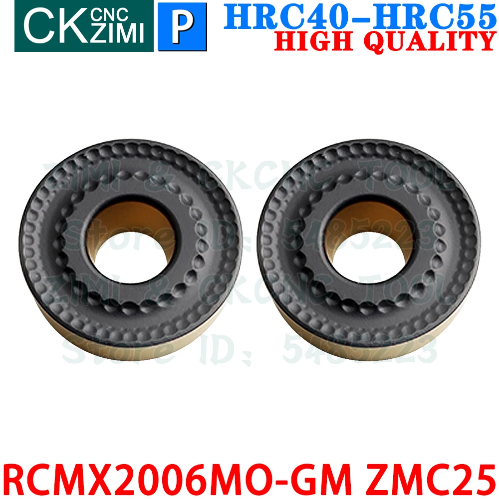 RCMX2006MO-GM ZMC25 RCMX 2006 MO GM ZMC25 R10 Insertos de carburo Insertos de fresado redondos Fresado frontal Herramientas intercambiables Herramientas de torno de metal RCMT TRS10R CNC Para Acero Acero Inoxidable