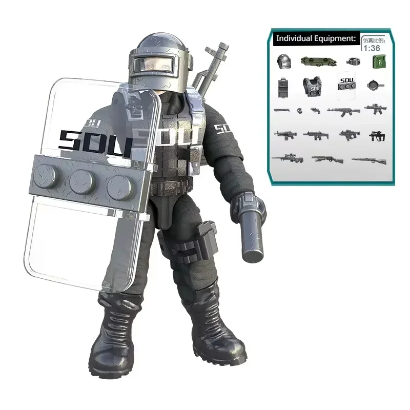 

Children's Building Block Toys World War II Army Active Duty Soldiers Special Forces DIY Model Bricks Boys Holiday Gifts