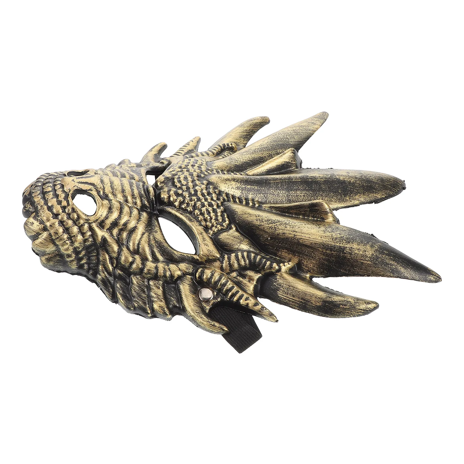 قناع التنين التأثيري على شكل رأس الديناصور ملابس على شكل حيوانات زي بلاستيكي لحفلات الكرنفال للأطفال