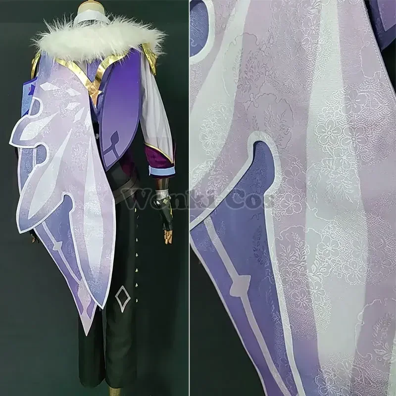 Kaeya คอสเพลย์ชุดวิกผมผมยาวสีฟ้าชุดเต็มชุดสําหรับ impact kaeya คอสเพลย์ปาร์ตี้ชุดเครื่องแต่งกายคุณภาพสูง