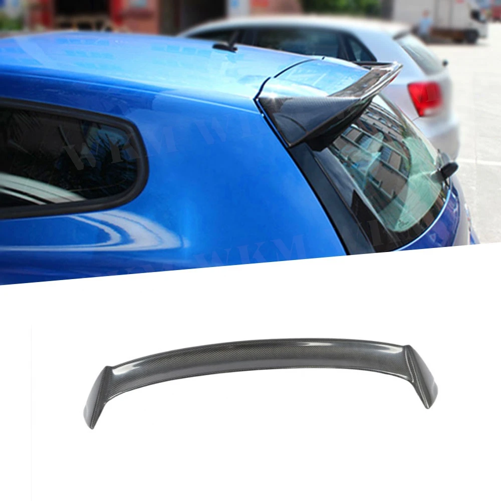 

Carbon Fiber Rear Roof Spoiler Lip Trunk Wings for Volkswagen VW Scirocco Standard Coupe 2009 - 2013 FRP Unpainted