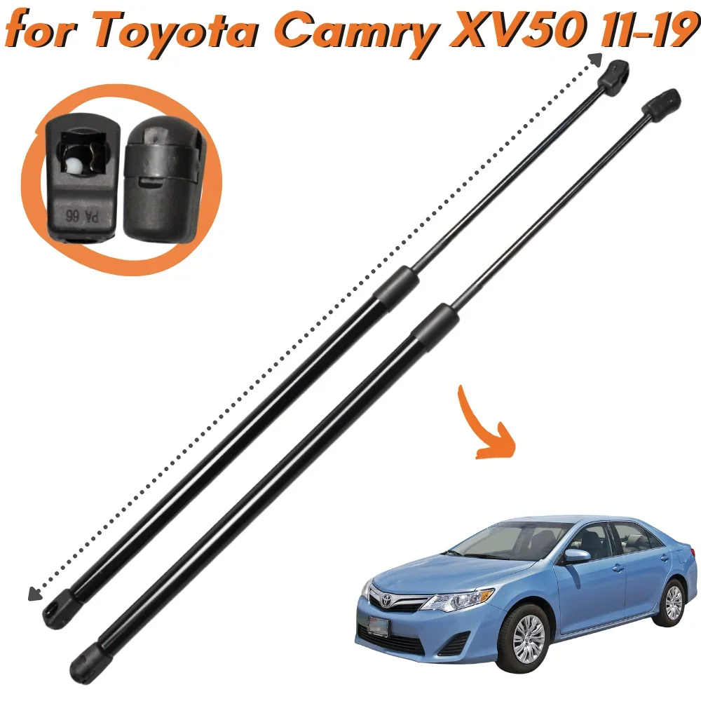 

Qty(2) Hood Struts for Toyota Camry XV50 for Daihatsu Alti 2011-2019 Lift Supports Gas Spring Front Boonet Shock Absorber