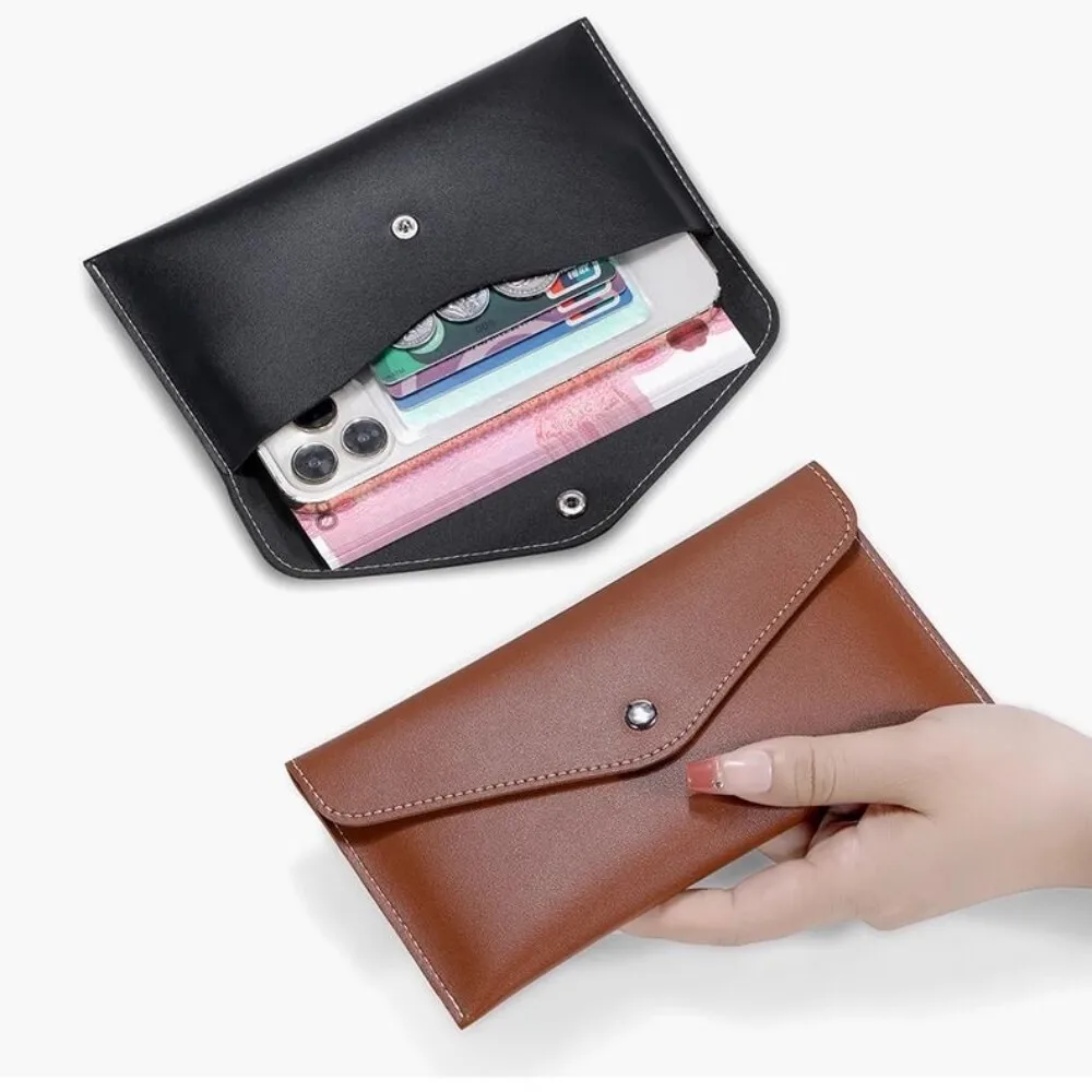 Long Wallet Men's and Women's Multifunctional ID Bag Card Holder Hand-held Wallet Portable All-in-one Mobile