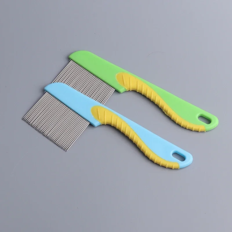 Dogs Cats Anti Lice Comb Pet Stainless Steel Long and Short Needle for Deworming Eggs Knot Grooming Pets Supplies