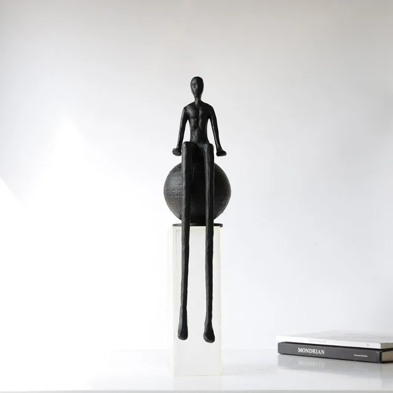 

European creative character model room ornament living room office TV cabinet study home desktop soft decoration