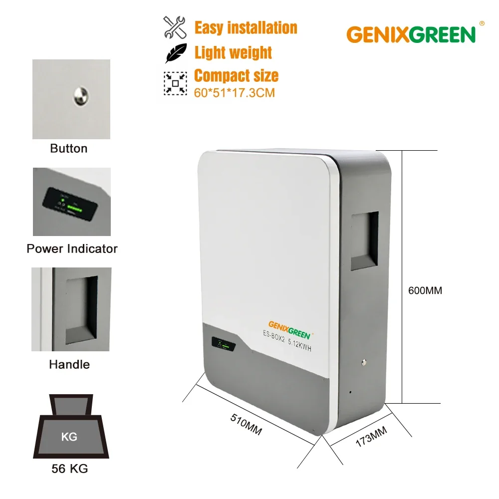 5kwh 10kwh 15kwh 20kwh 25kwh lifepo4 power wall 48v battery pack solar power generator