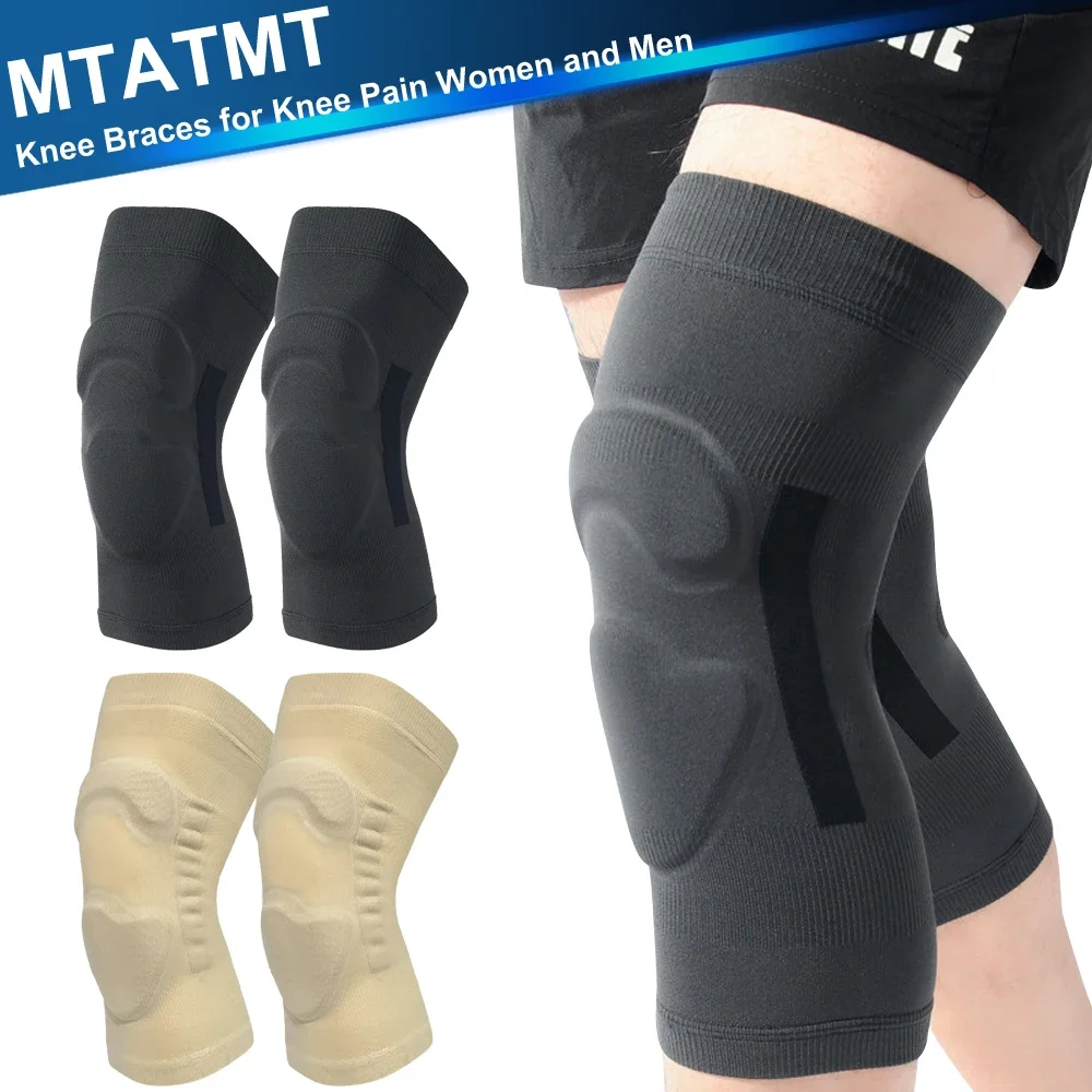 1Pair Knee Brace for Men Women,Lightest Compression Knee Sleeve With Patella Pad for Maximum Knee Support And Fast Recovery