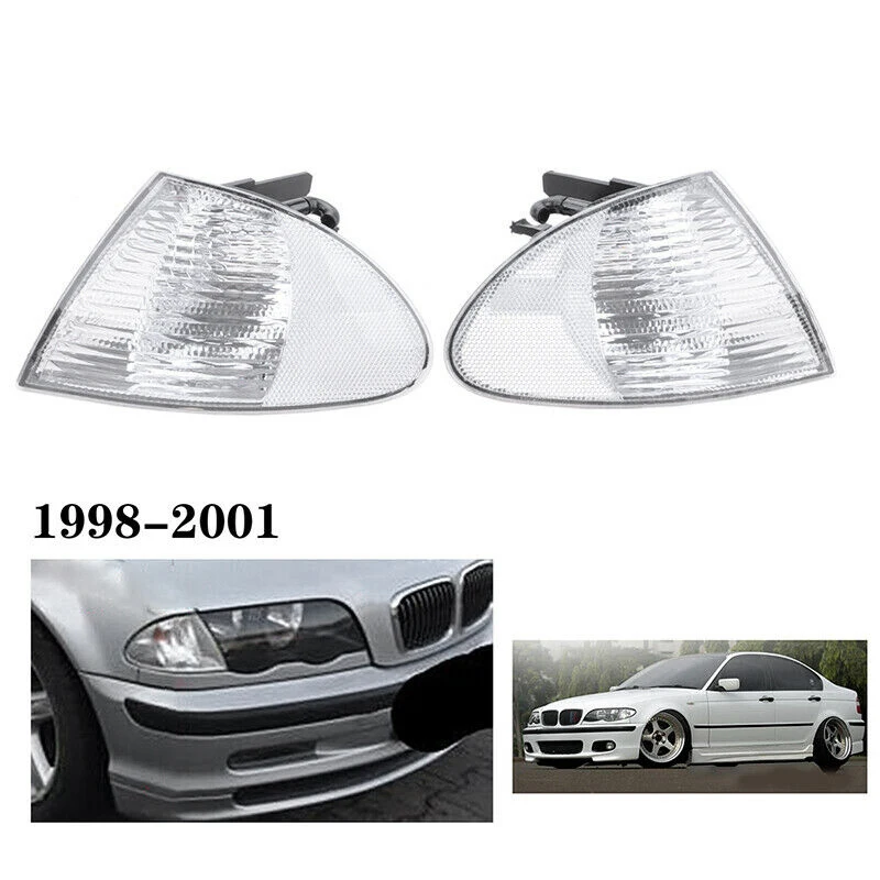 Pair Park Signal Corner Marker Lights Lamps Lenses for-BMW 3 Series E46 1999-2001 Sedan Wagon 63136902765 63136902766 image 4