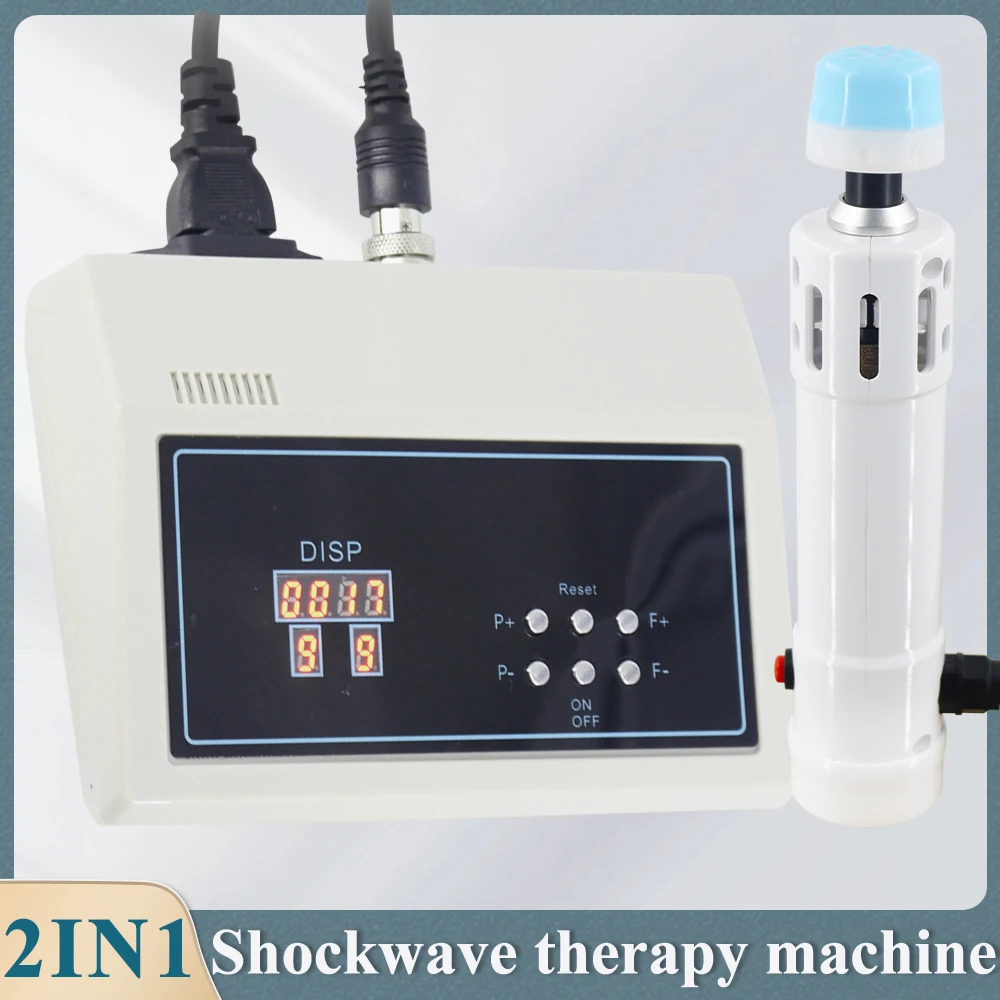 

New Portable Shock Wave For ED Treatment Knee Pain Relief 2 IN 1 Shockwave Therapy Machine Chiropractic Body Relaxation Massager