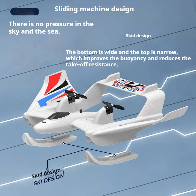 BM21 EPP Foam RC Plane 2.4G 3CH Radio Control Aircraft Sea And Air RC Glider Water Land Flying Airplane Toys Gift For Boys