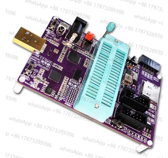 QT188A Programmer EMMC Mirror Tool Read/Write BOOT High Speed USB 3.0 Flywire Adaptation RT809H