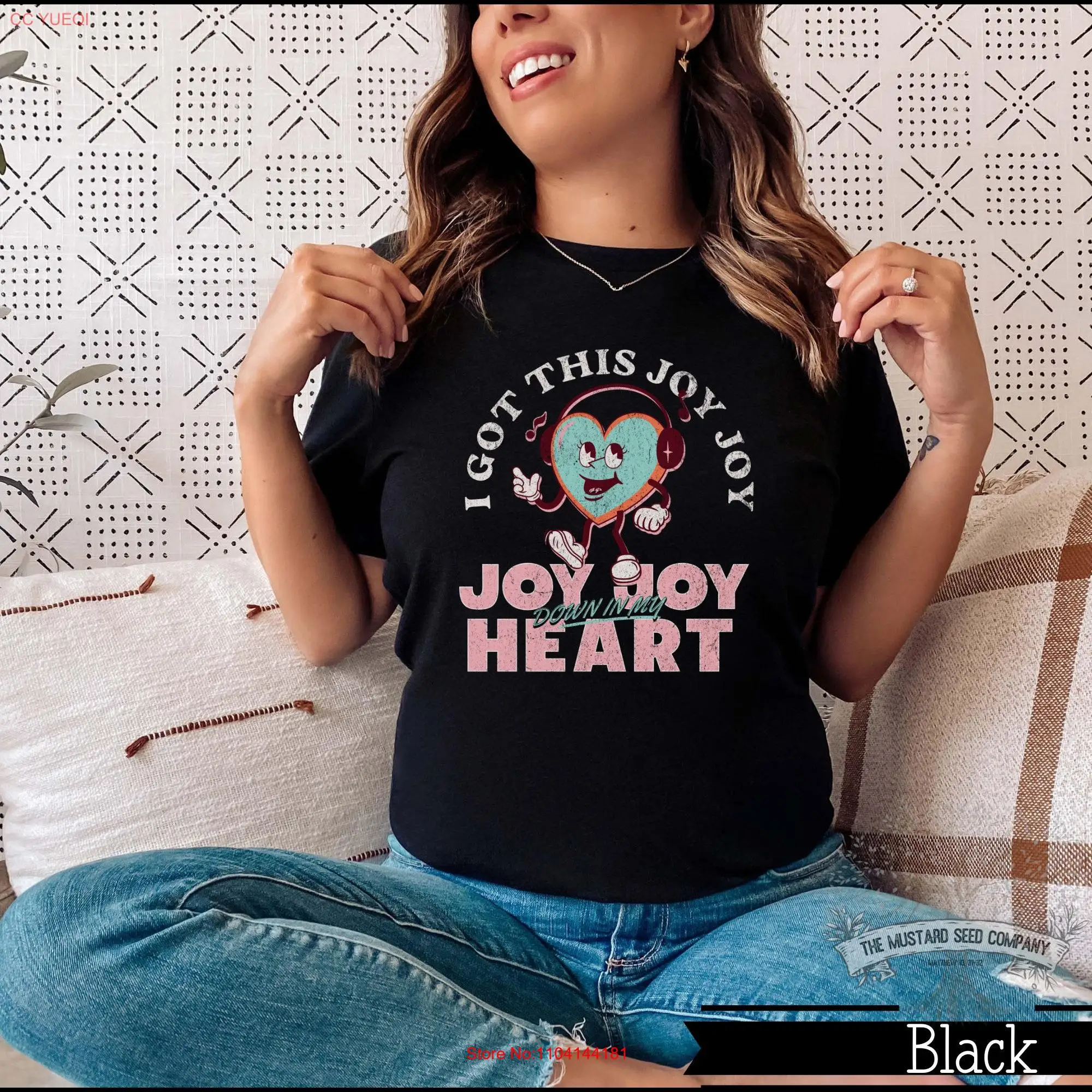 I've Got This Joy In My Heart Christian Womens T shirt Vintage Western for Her Cute Trendy Following Jesus